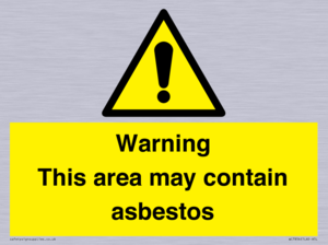 Warning This area may contain asbestos